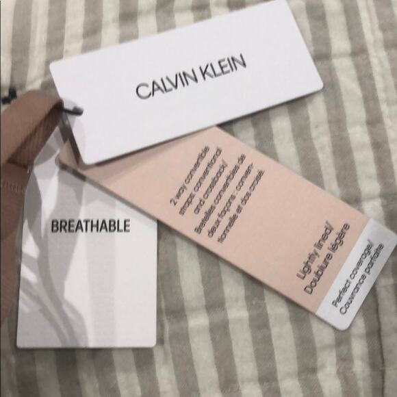 Calvin Klein lined breathable bra strap conversion Size 34C NWT Intimates - Picture 6 of 8